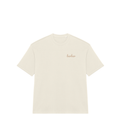 Oversized French Terry T-shirt (BarBar Off-white logo)