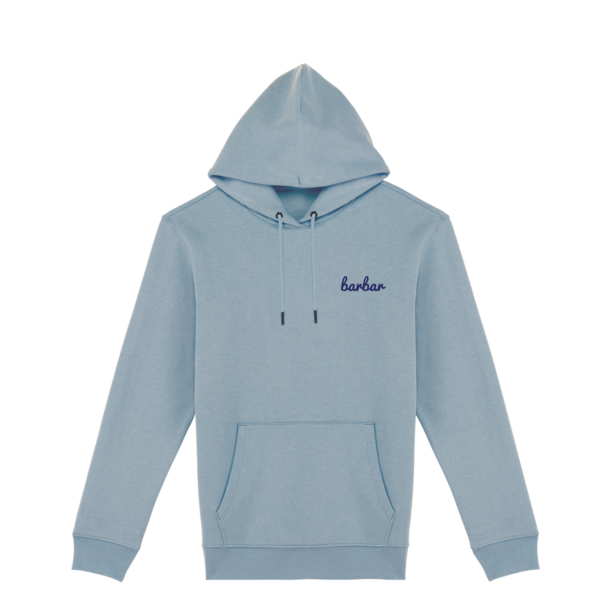 Uniseks Hoodie (BarBar Navy blue logo)