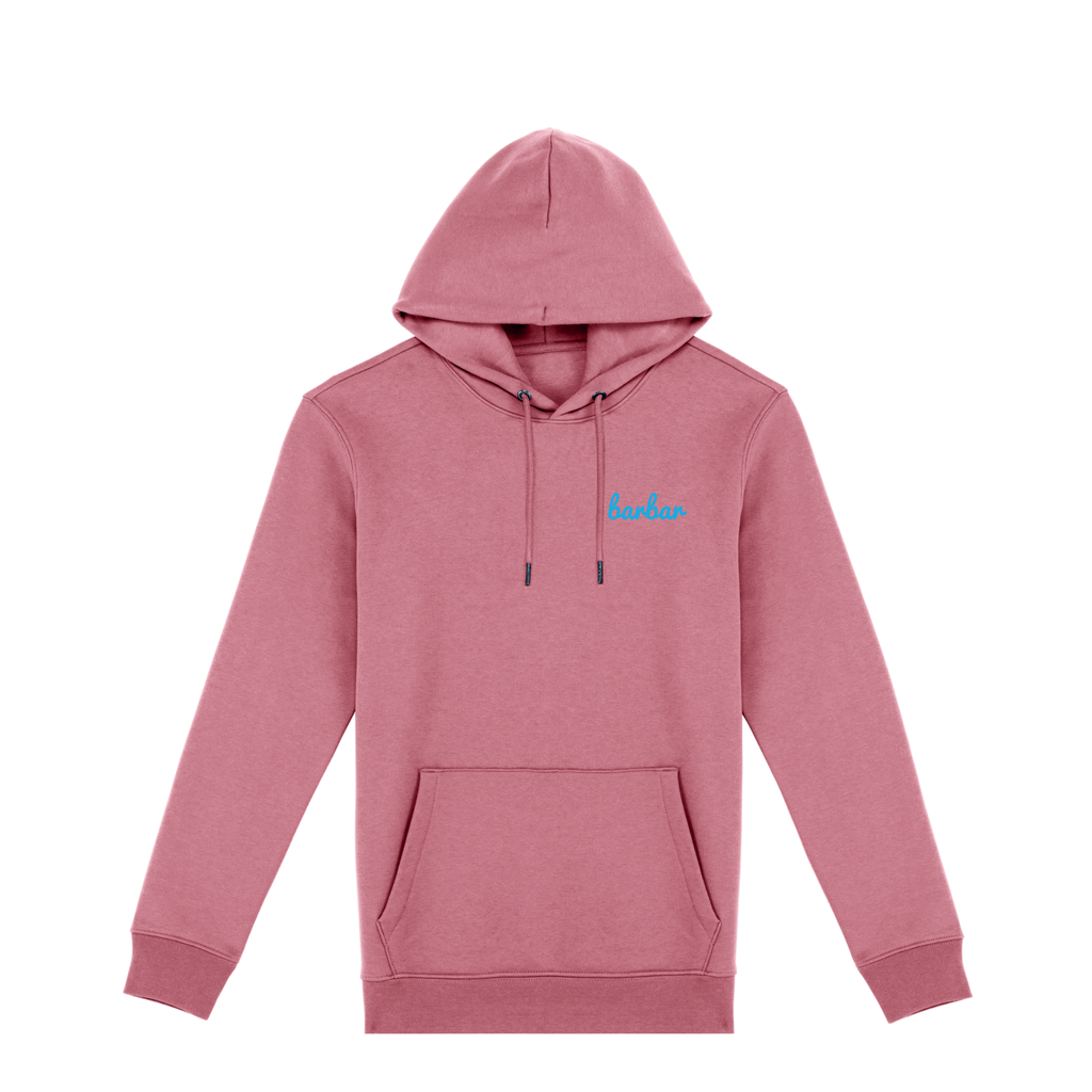 Uniseks Hoodie (BarBar Light blue logo)