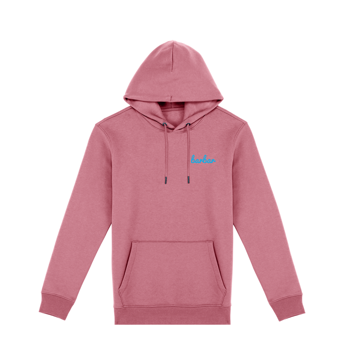 Uniseks Hoodie (BarBar Light blue logo)