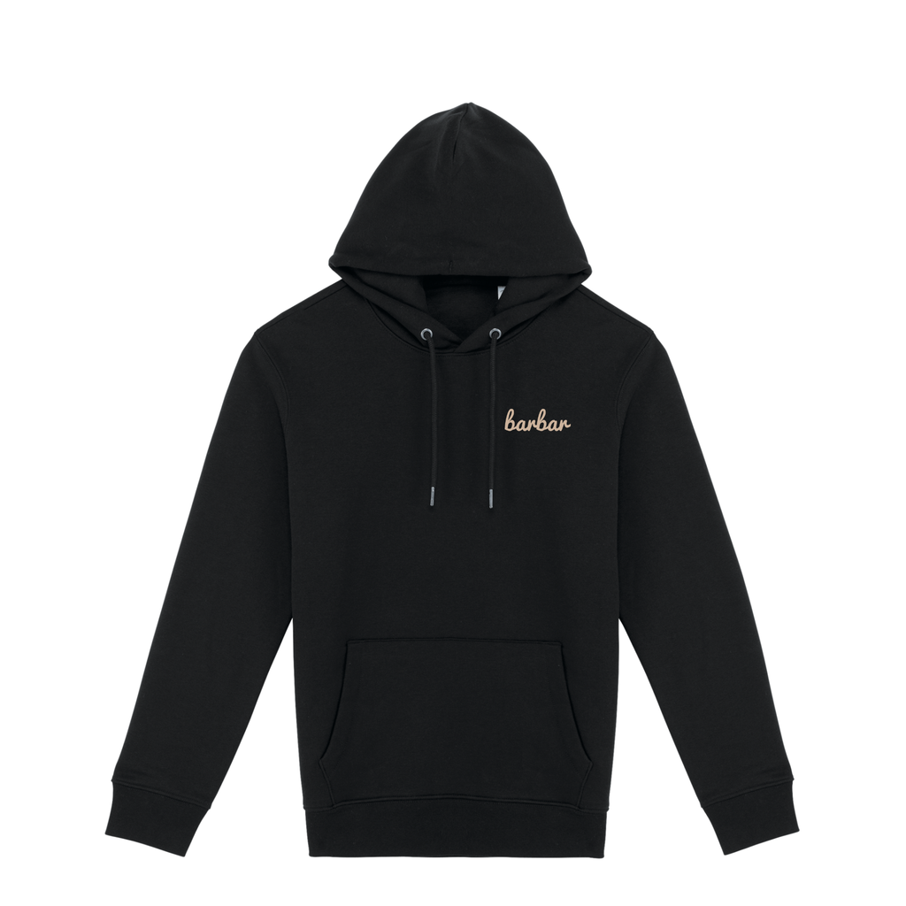 Uniseks Hoodie (BarBar Off-white logo)
