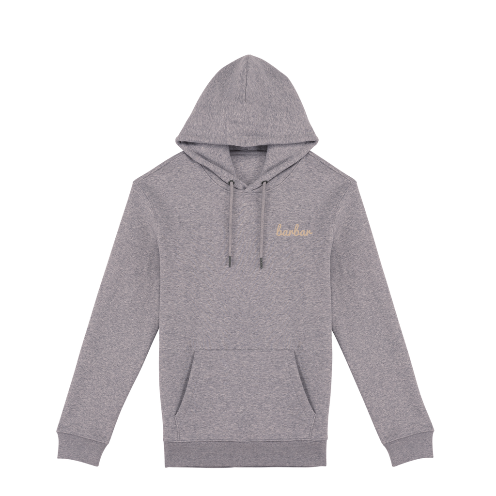 Uniseks Hoodie (BarBar Off-white logo)