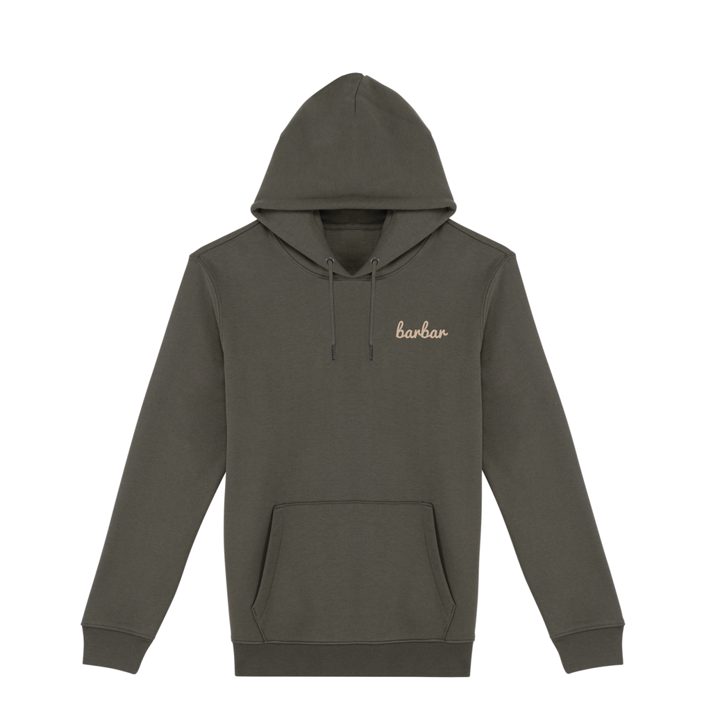 Uniseks Hoodie (BarBar Off-white logo)