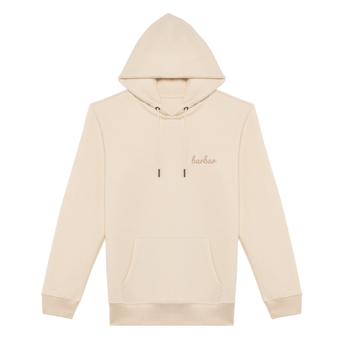 Uniseks Hoodie (BarBar Off-white logo)