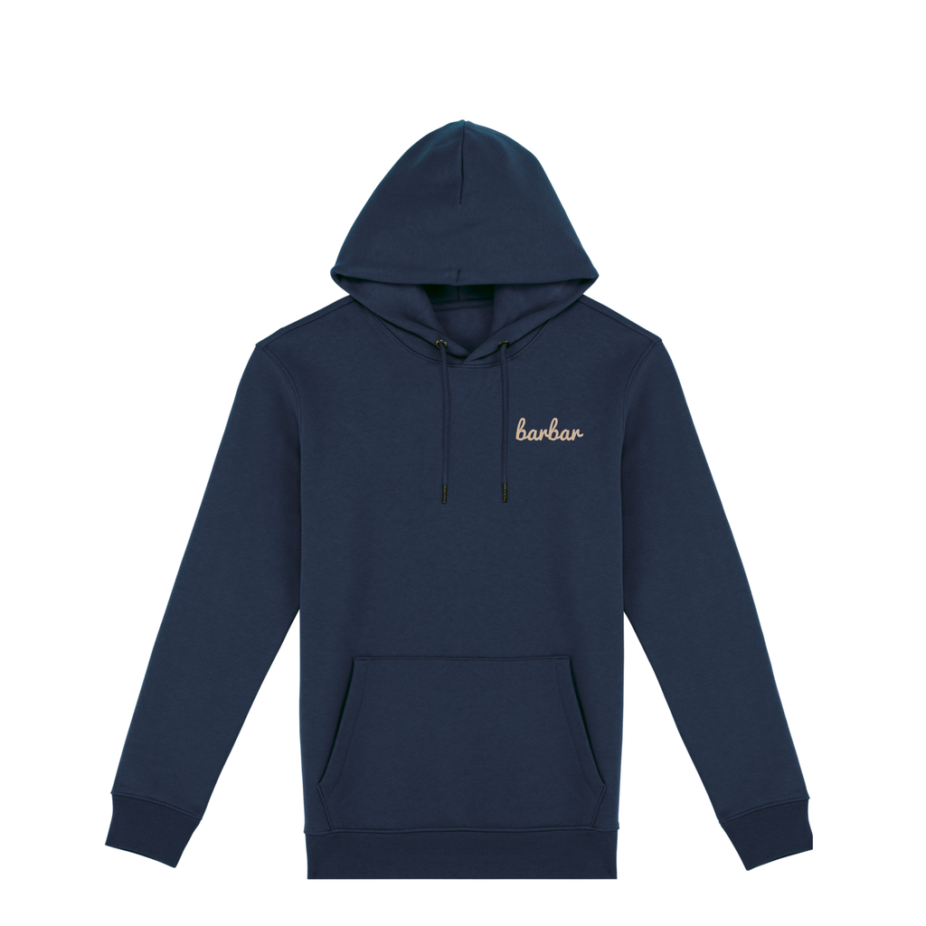 Uniseks Hoodie (BarBar Off-white logo)