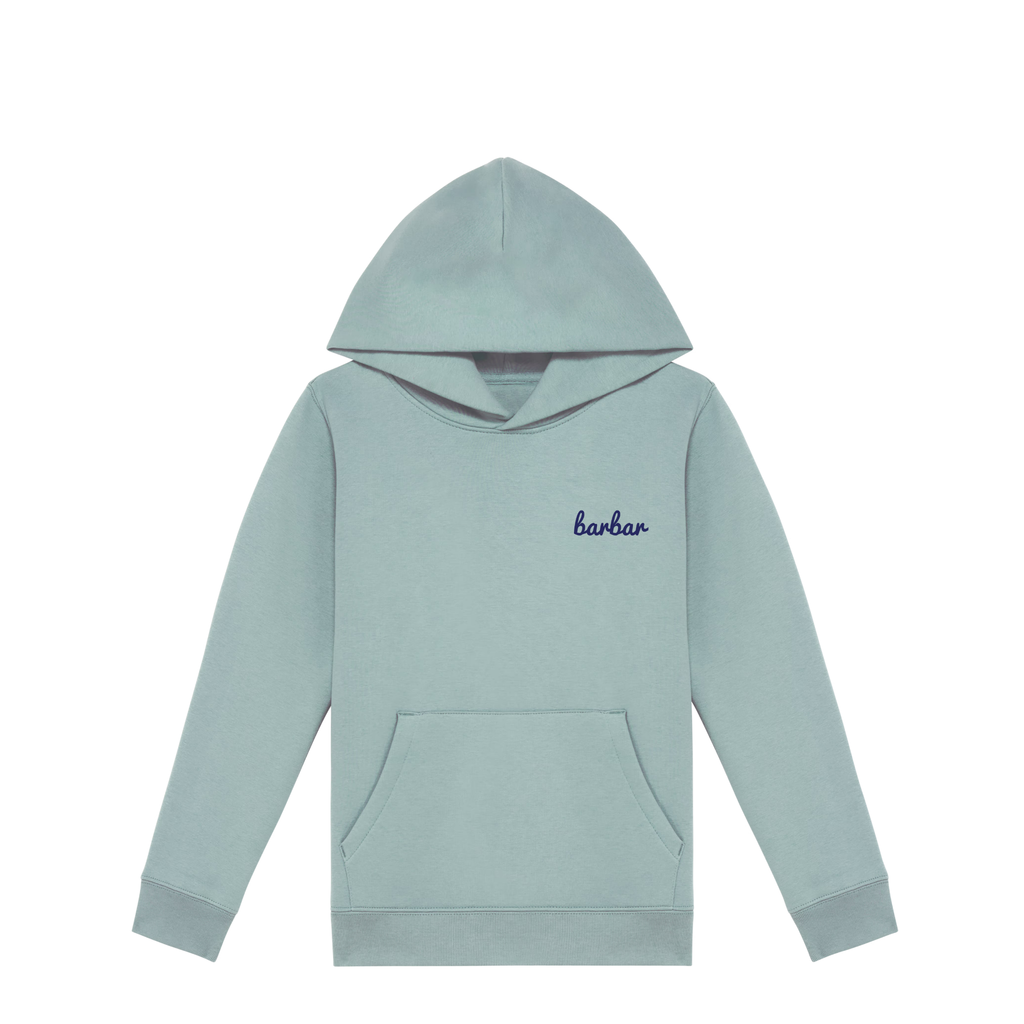 Kinder Hoodie (BarBar Navy blue logo)