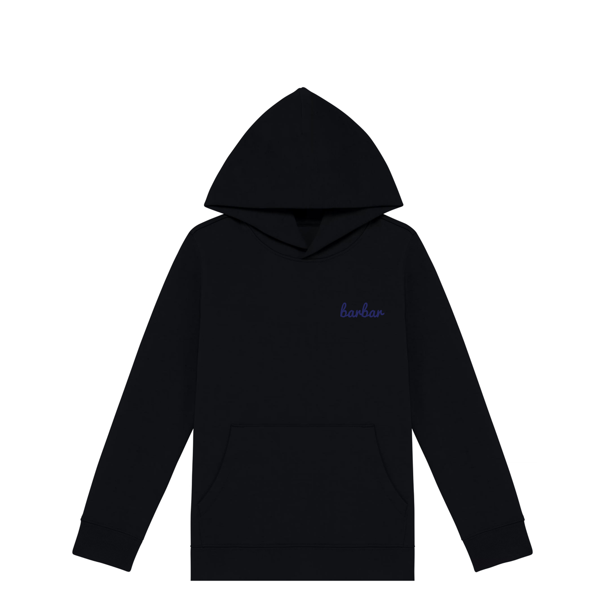 Kinder Hoodie (BarBar Navy blue logo)