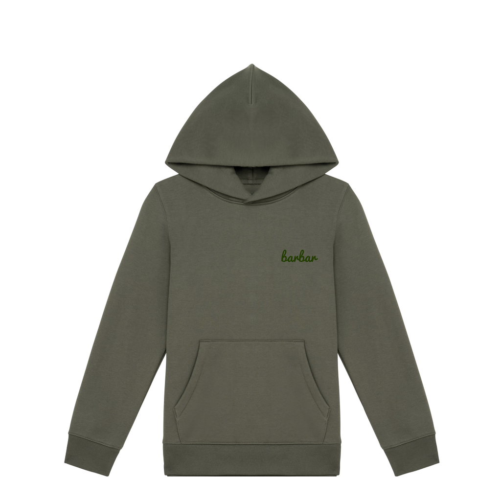 Kinder Hoodie (BarBar Kakhi logo)