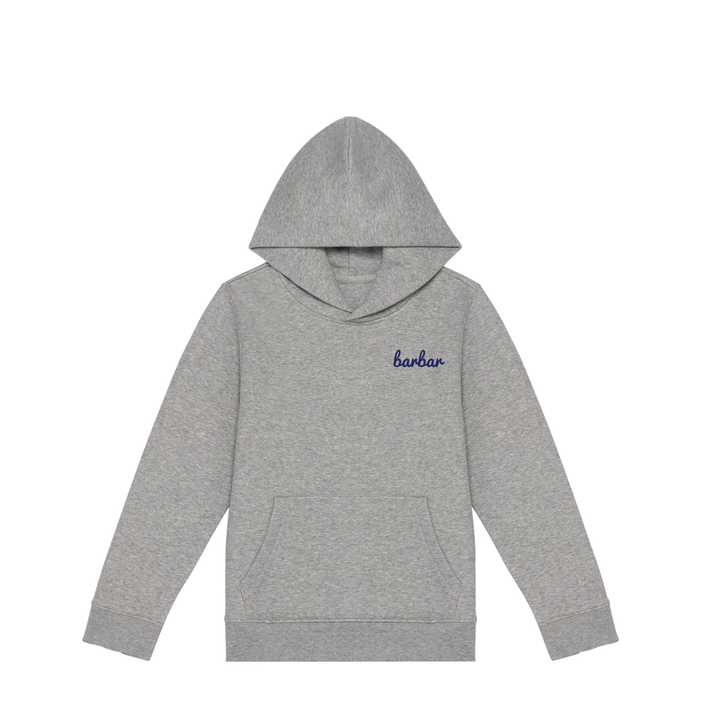 Kinder Hoodie (BarBar Navy blue logo)