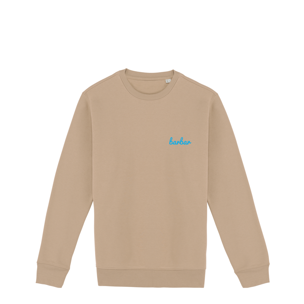 Uniseks Sweater (BarBar Light blue logo)