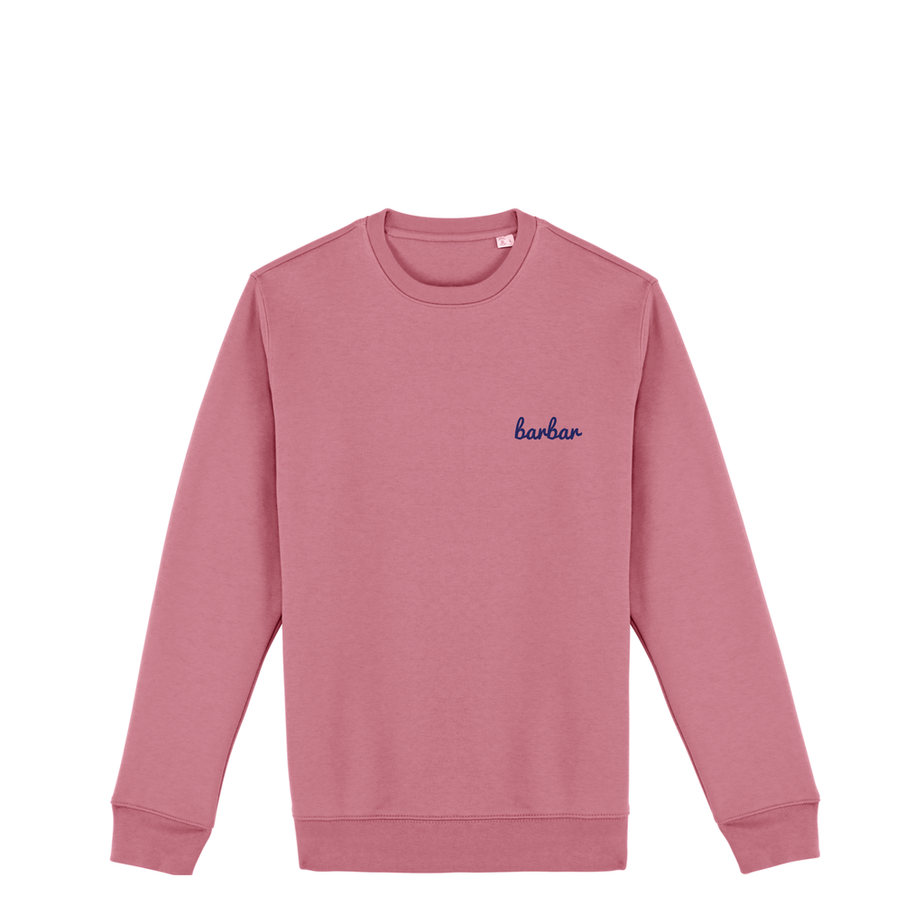 Uniseks Sweater (BarBar Navy blue logo)