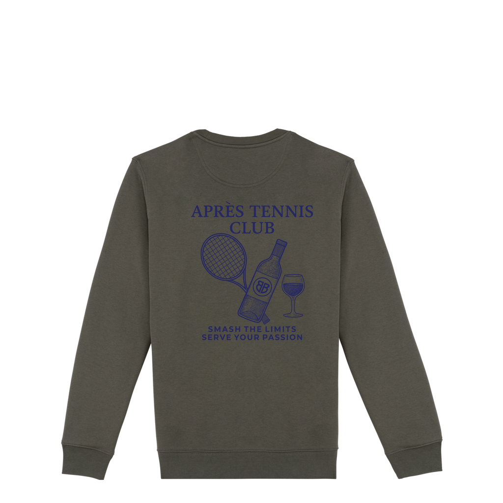 Uniseks Sweater Après Tennis Club (Navy Blue logo)