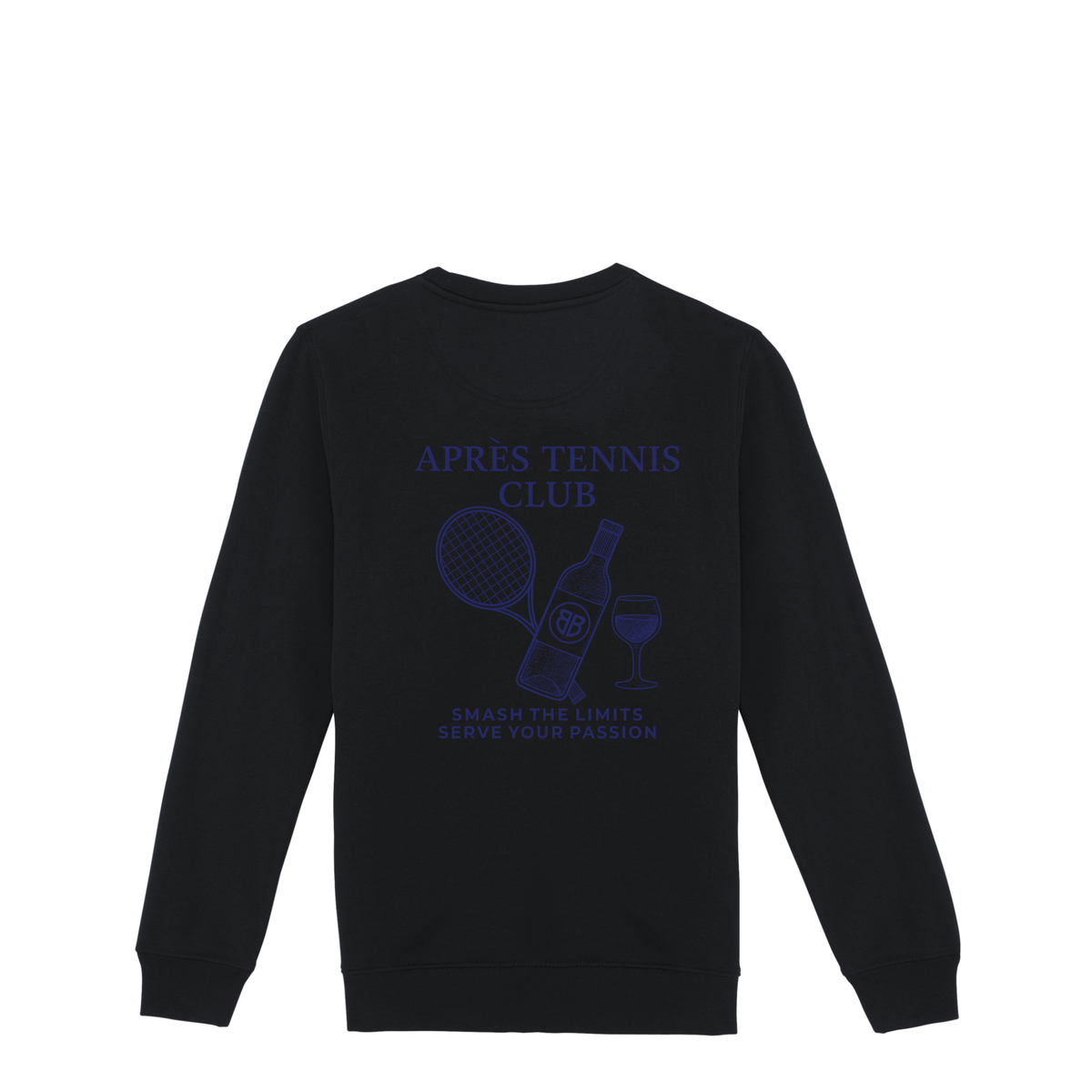 Uniseks Sweater Après Tennis Club (Navy Blue logo)