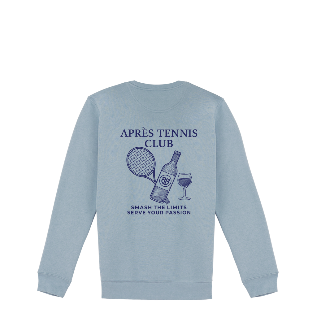Uniseks Sweater Après Tennis Club (Navy Blue logo)