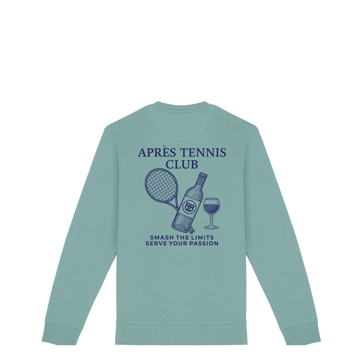 Uniseks Sweater Après Tennis Club (Navy Blue logo)
