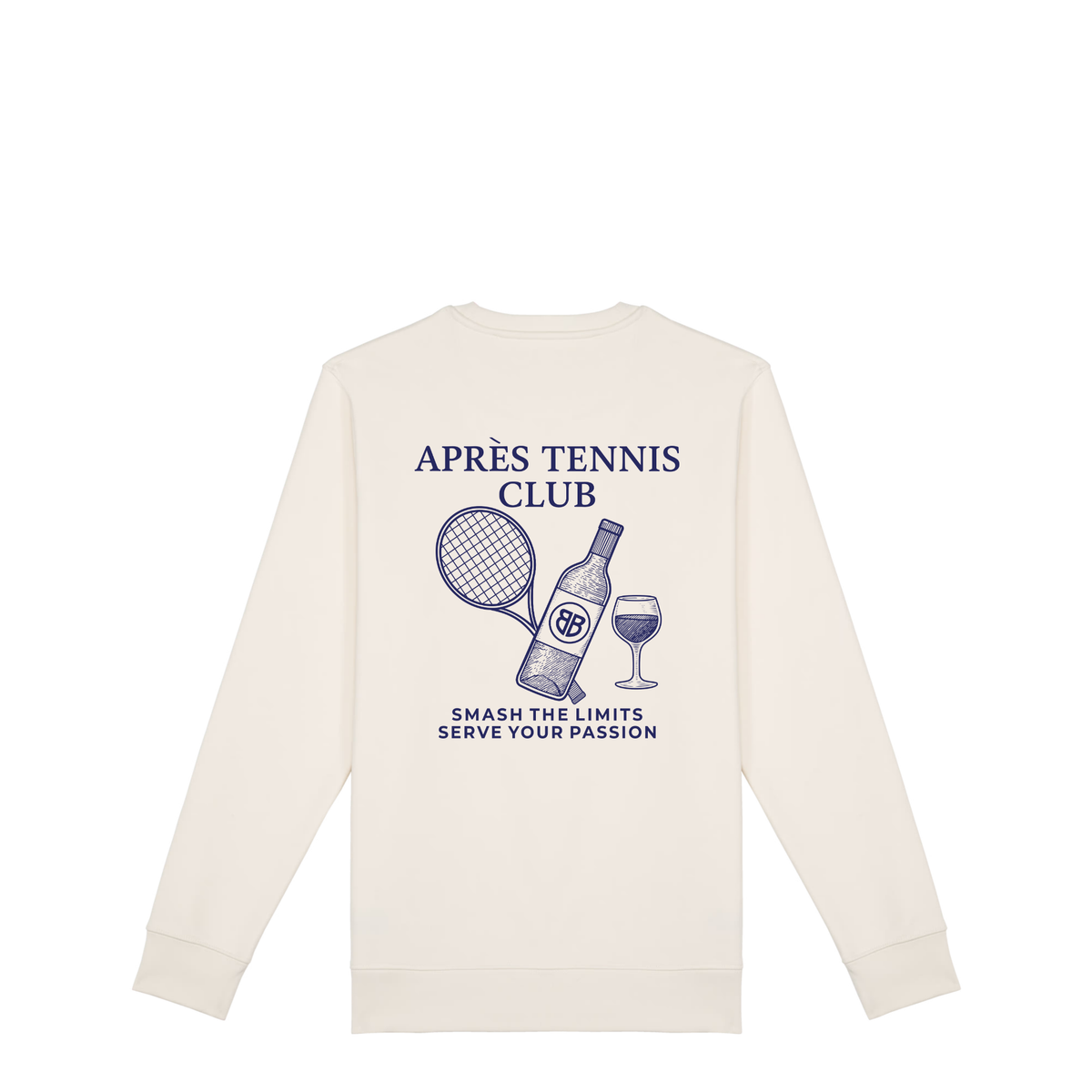Uniseks Sweater Après Tennis Club (Navy Blue logo)