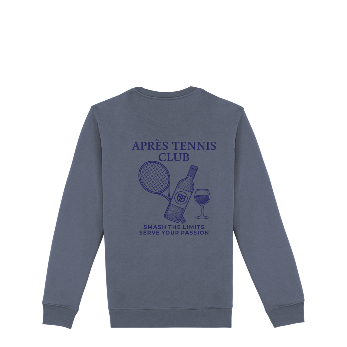 Uniseks Sweater Après Tennis Club (Navy Blue logo)