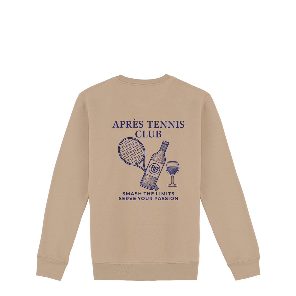 Uniseks Sweater Après Tennis Club (Navy Blue logo)
