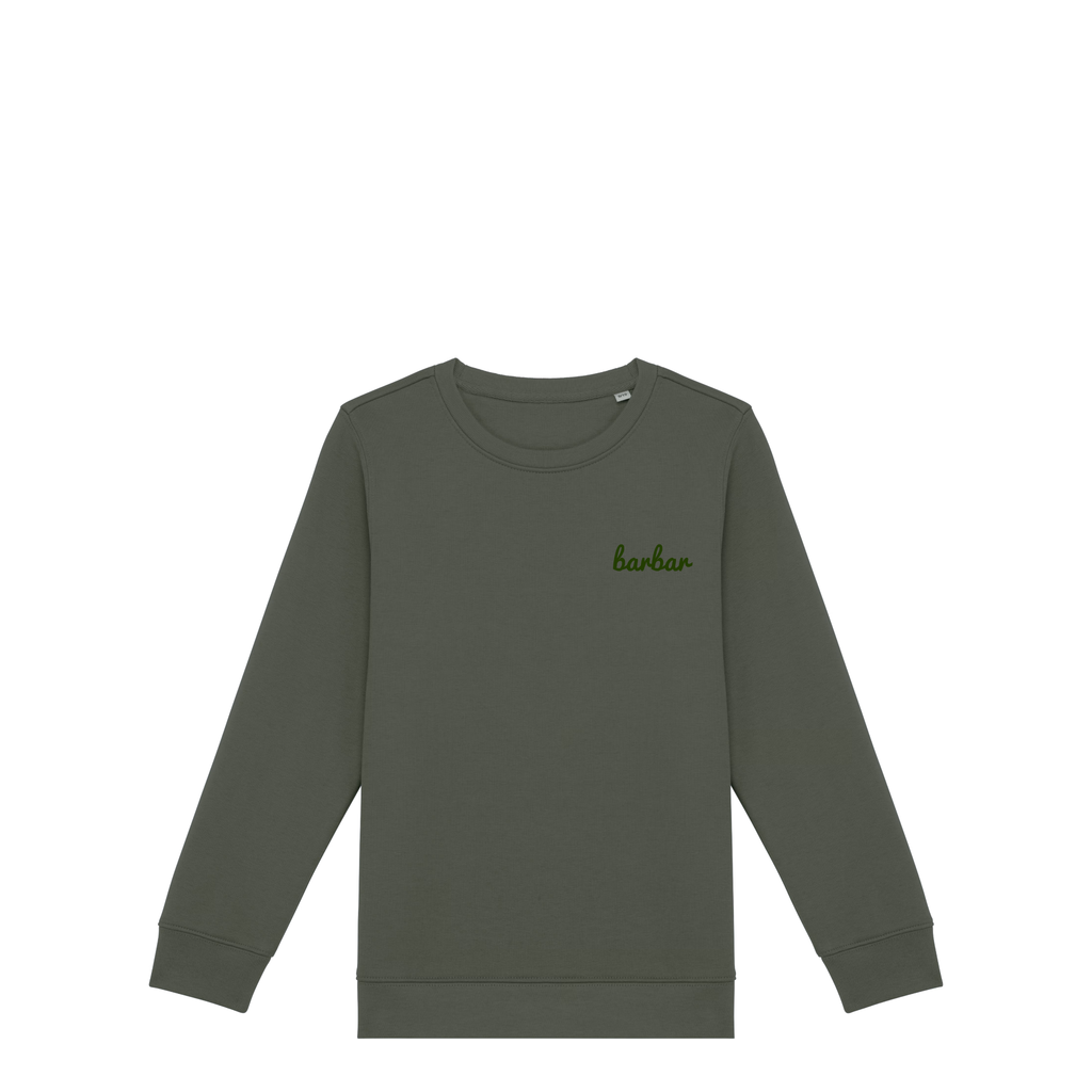 Kinder Sweater (BarBar Kakhi logo)
