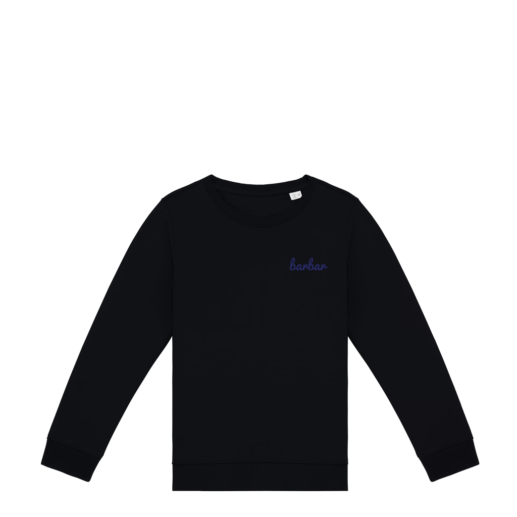 Kinder Sweater (BarBar Navy blue logo)