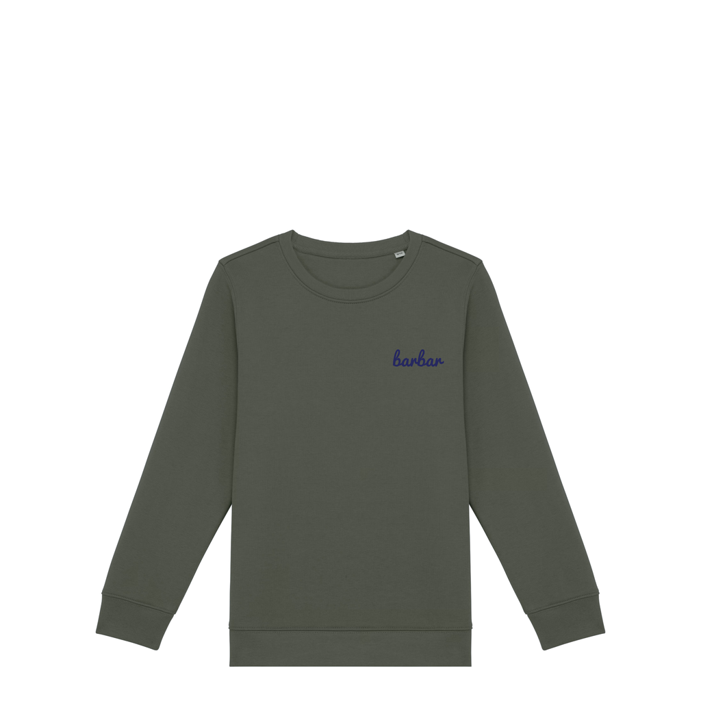 Kinder Sweater (BarBar Navy blue logo)