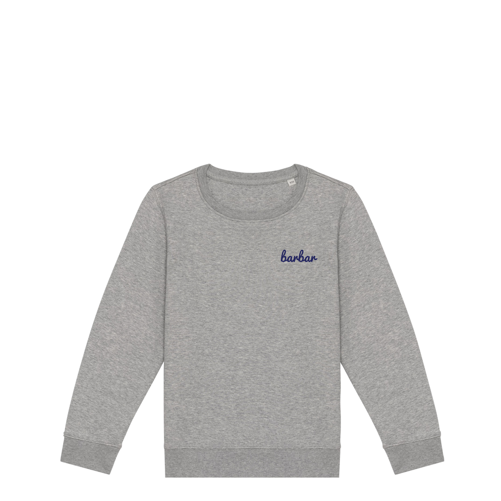 Kinder Sweater (BarBar Navy blue logo)