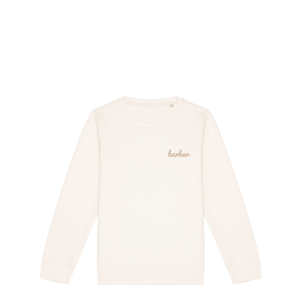 Kinder Sweater (BarBar Off-white logo)