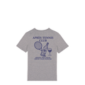 Uniseks T-shirt Après Tennis Club (Navy Blue logo)