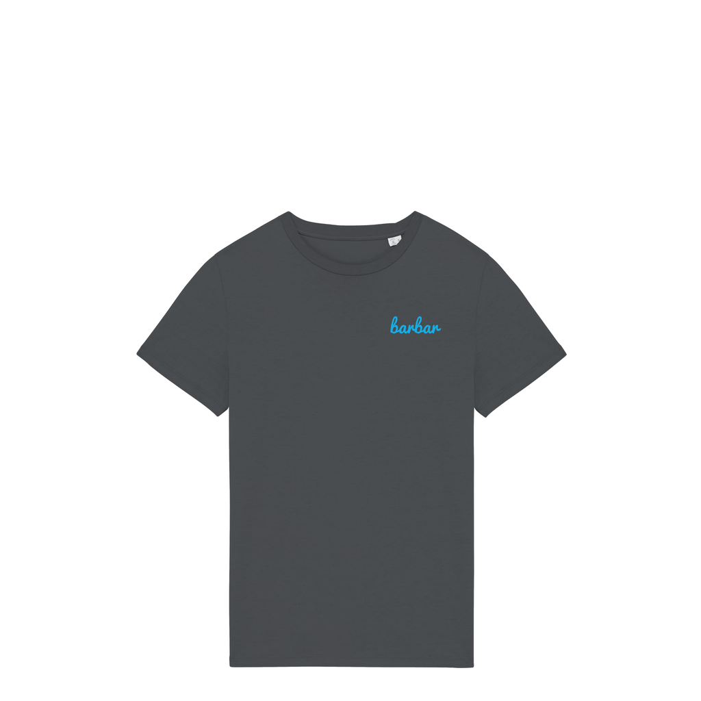 Uniseks T-shirt (BarBar Light blue logo)