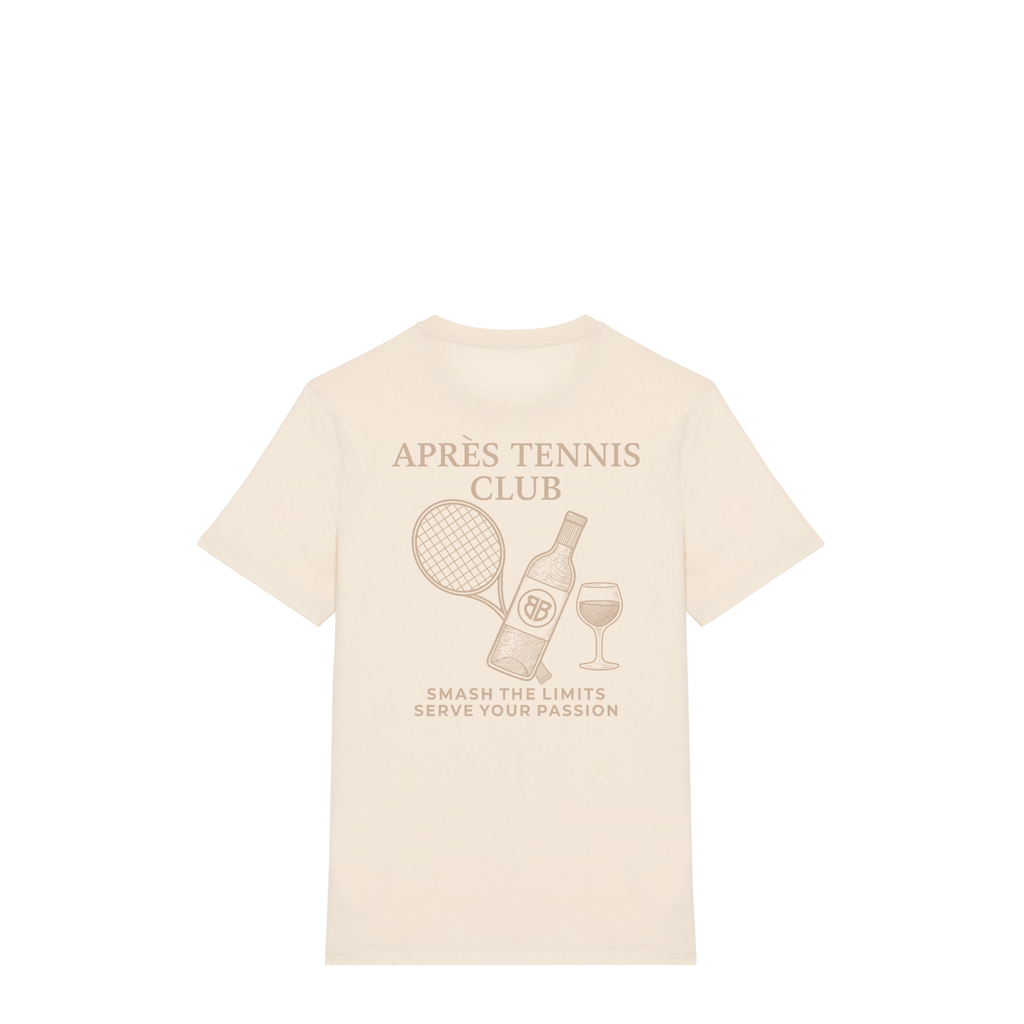 Uniseks T-shirt Après Tennis Club (Off-white logo)