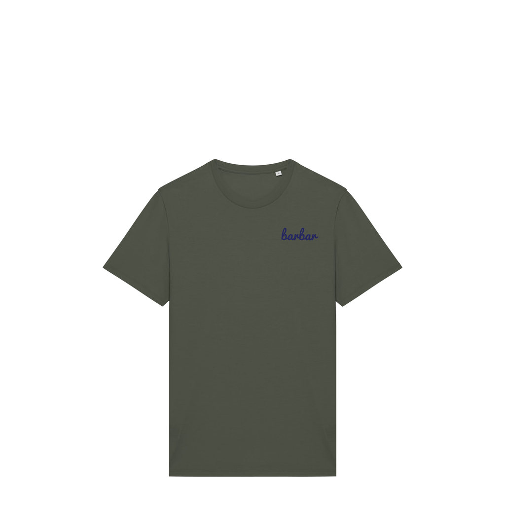 Uniseks T-shirt (BarBar Navy blue logo)
