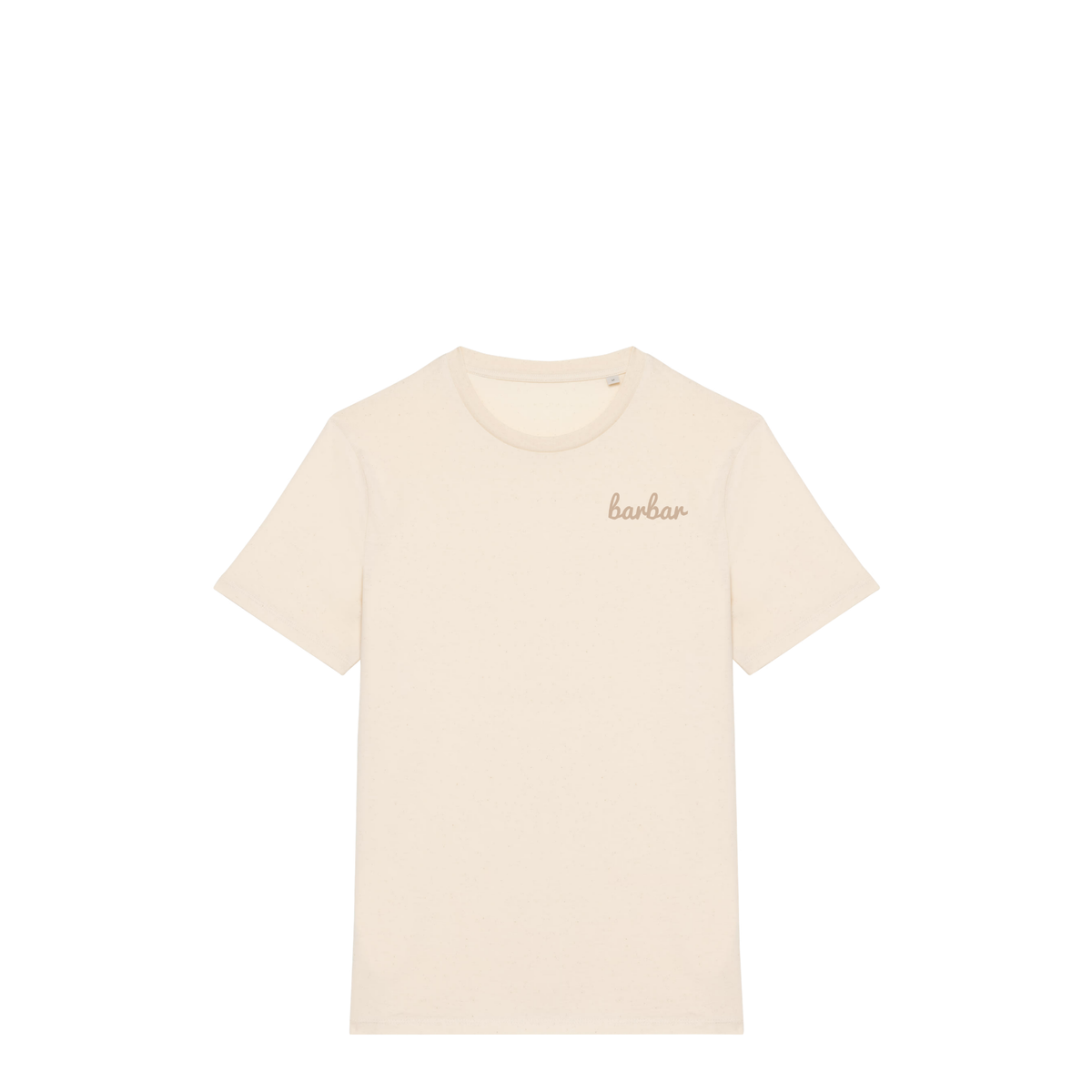 Uniseks T-shirt (BarBar Off-white logo)