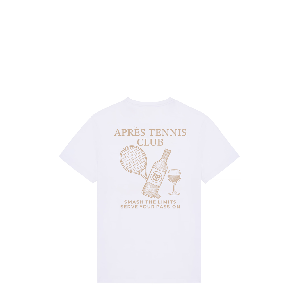 Uniseks T-shirt Après Tennis Club (Off-white logo)