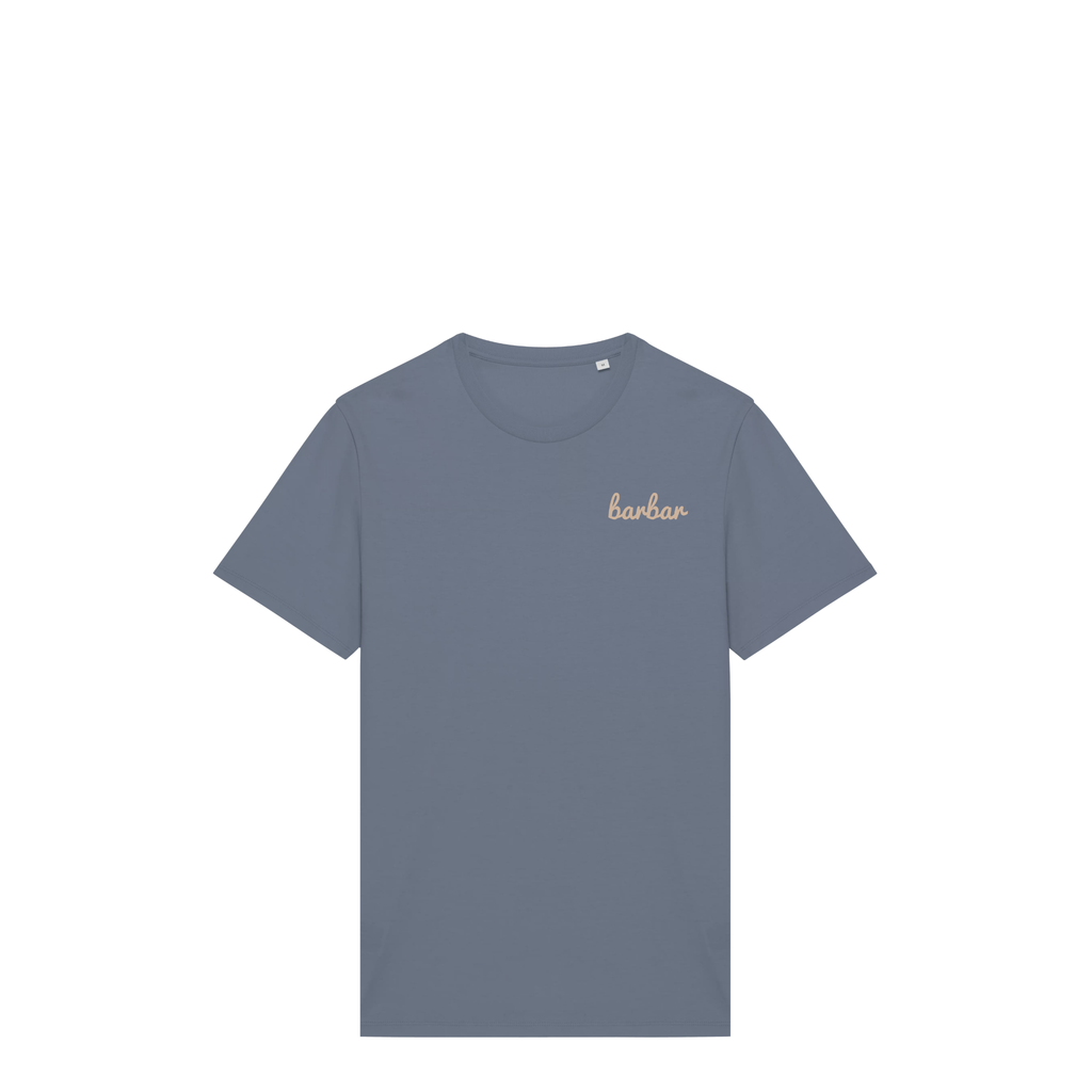 Uniseks T-shirt (BarBar Off-white logo)
