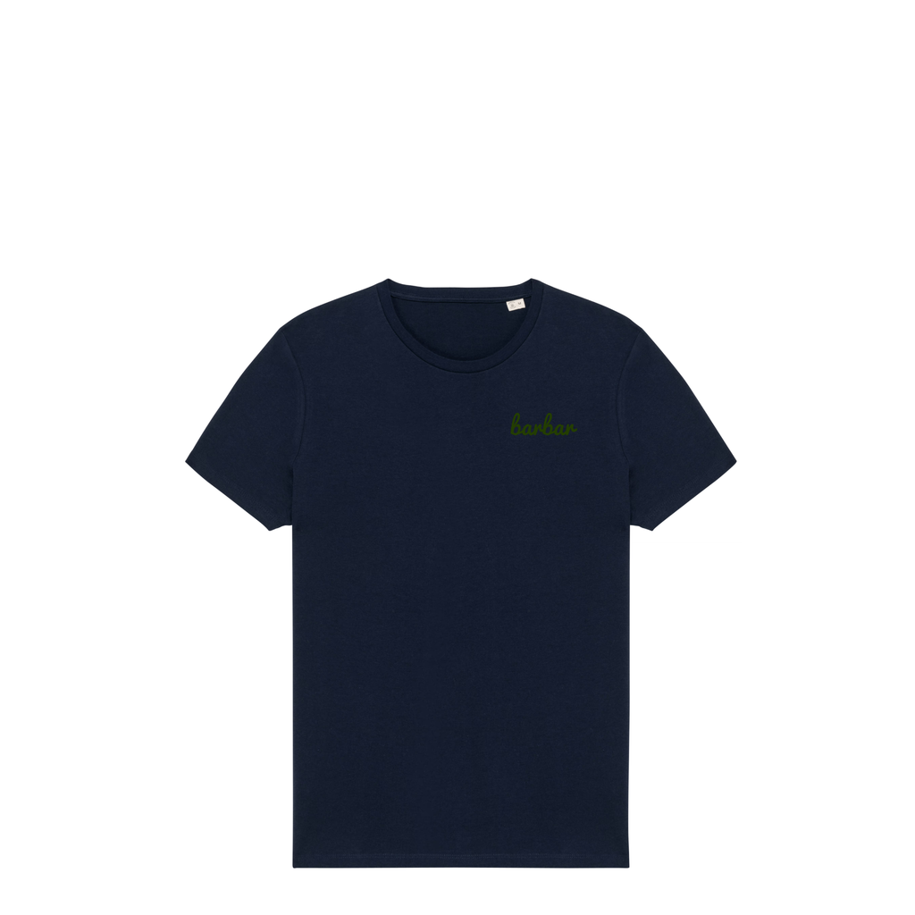 Uniseks T-shirt (BarBar Khaki logo)