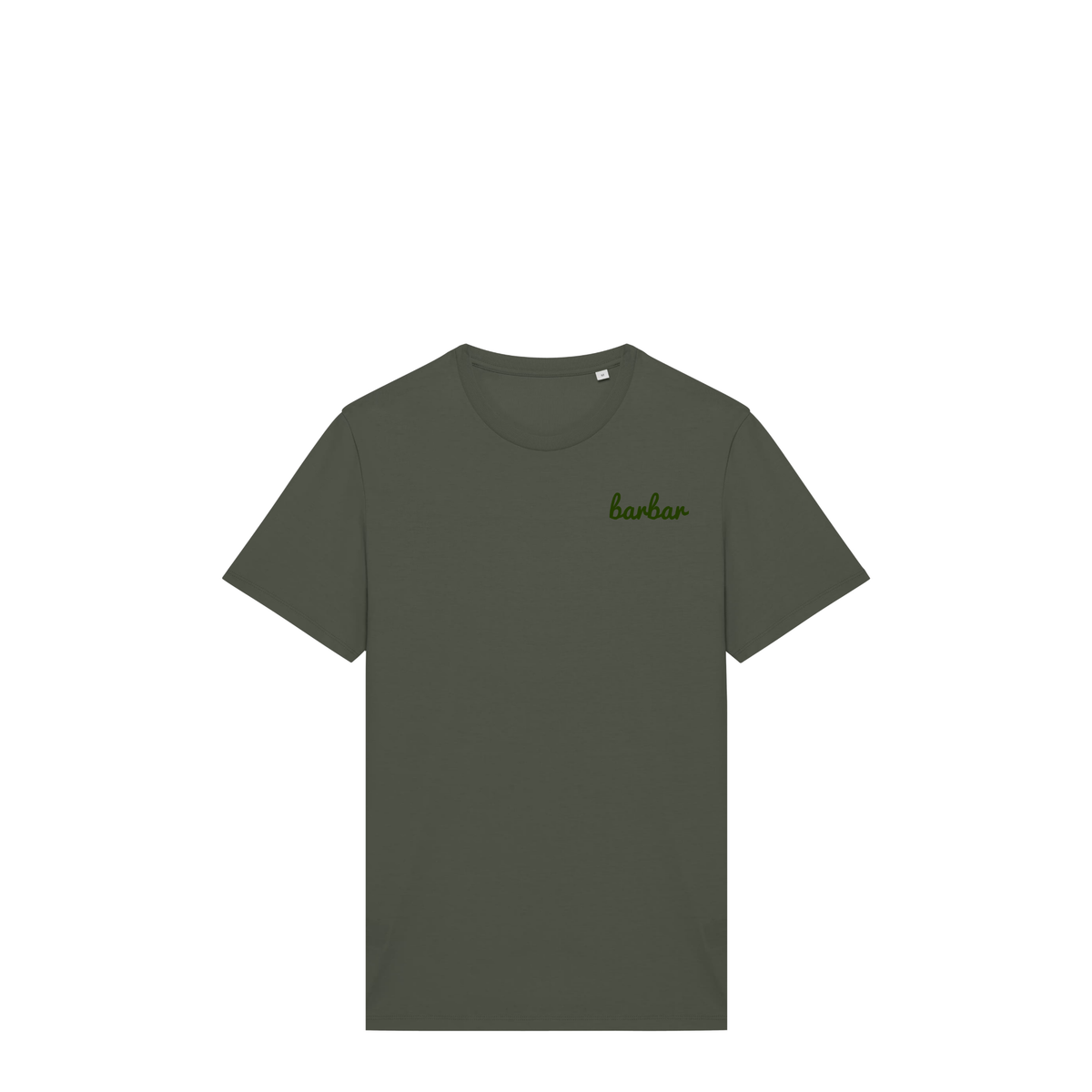 Uniseks T-shirt (BarBar Khaki logo)