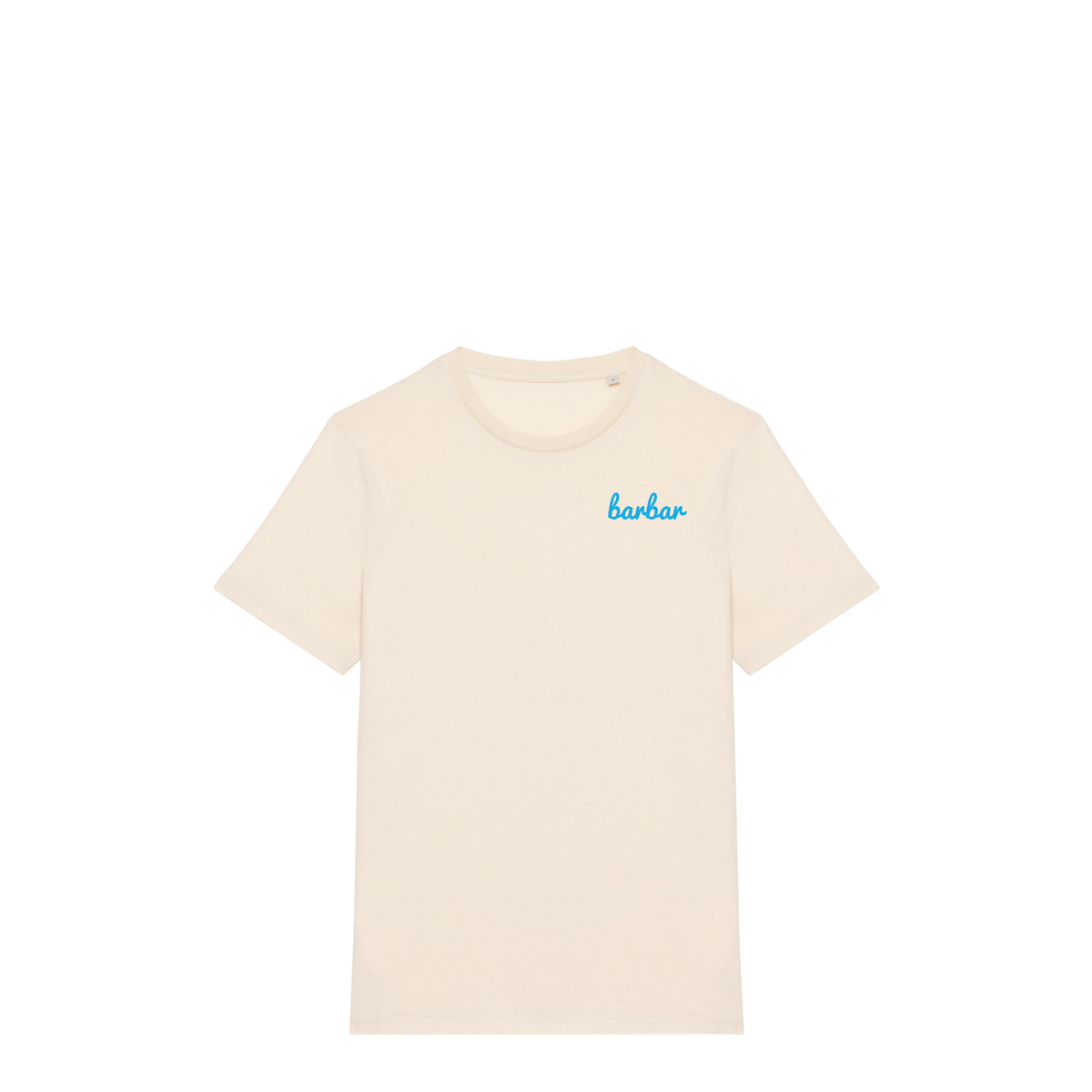 Uniseks T-shirt (BarBar Light blue logo)