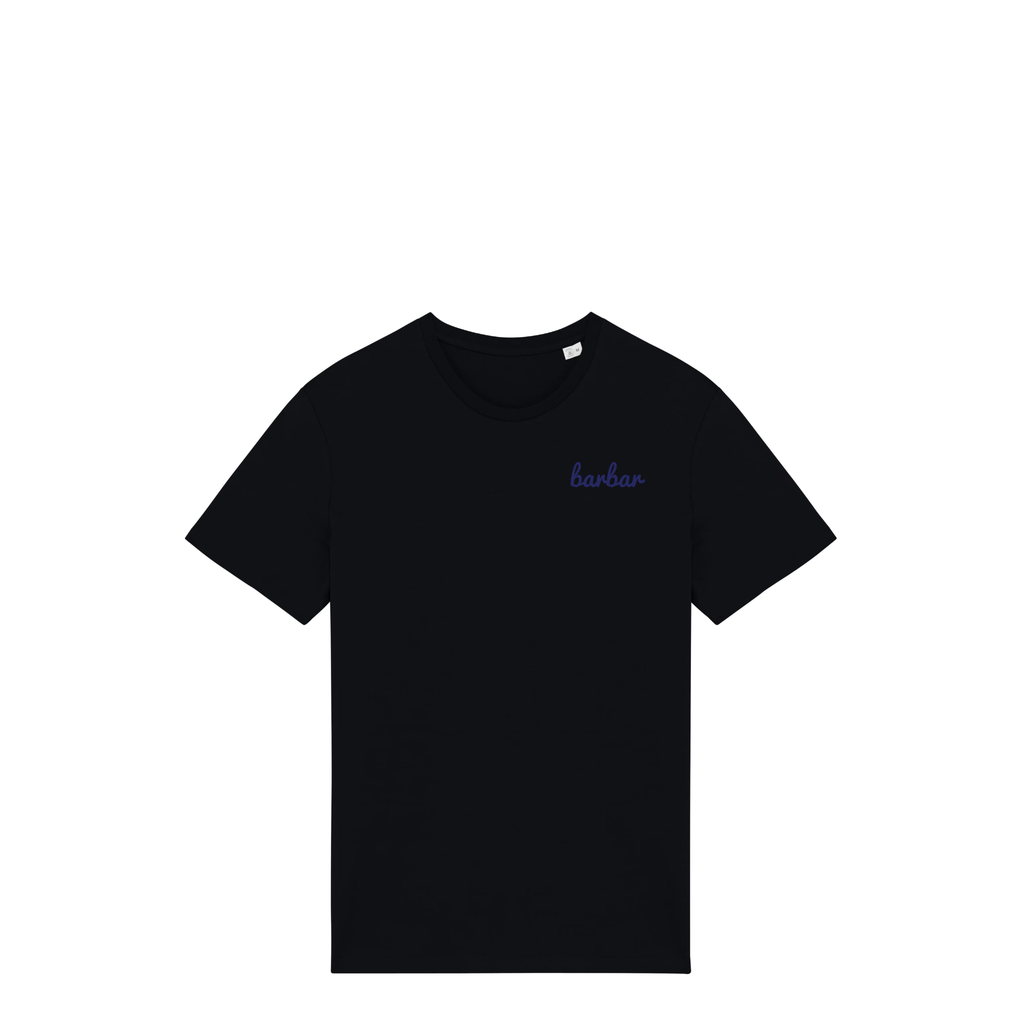 Uniseks T-shirt (BarBar Navy blue logo)