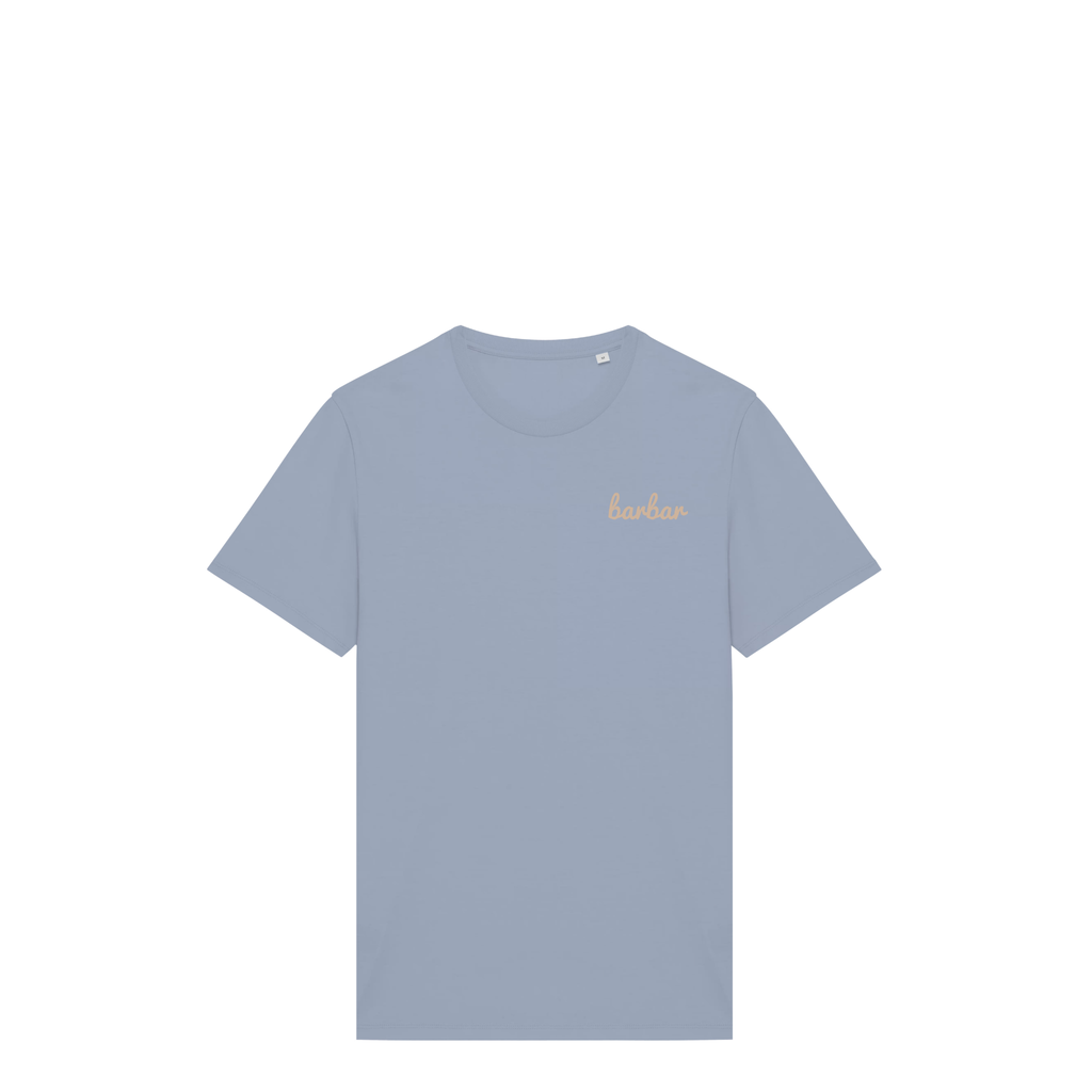 Uniseks T-shirt (BarBar Off-white logo)