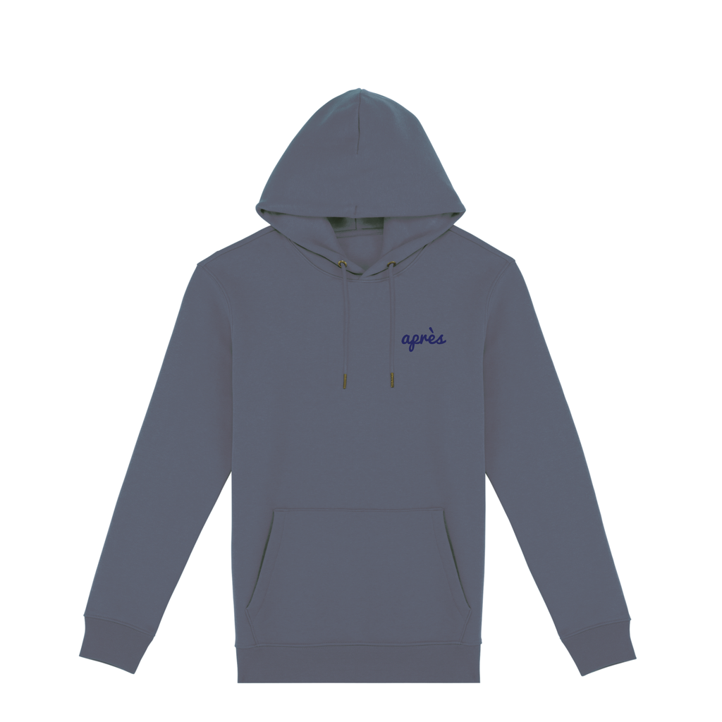 Uniseks Hoodie Après Tennis Club (Navy Blue logo)
