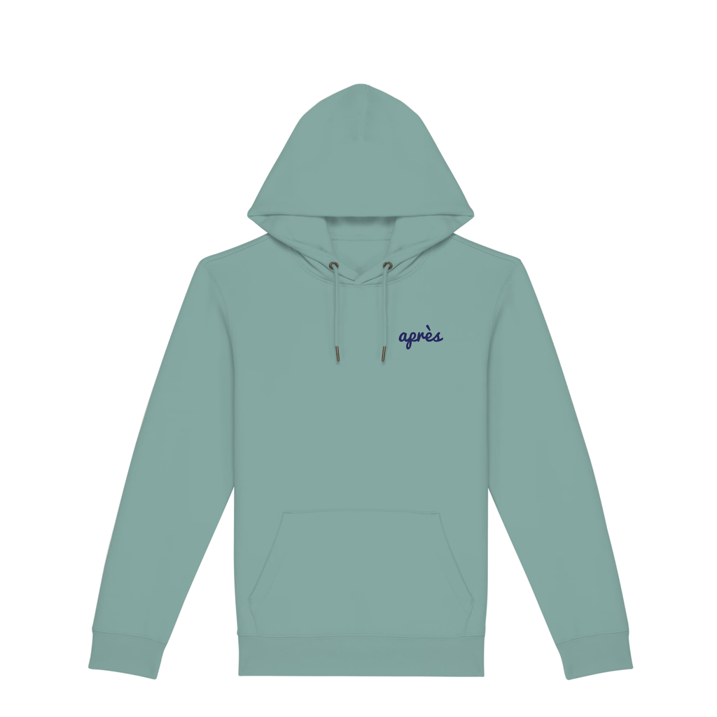 Uniseks Hoodie Après Padel Club (Navy Blue logo)
