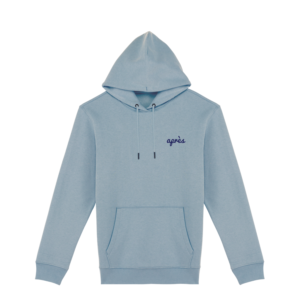 Uniseks Hoodie Après Padel Club (Navy Blue logo)