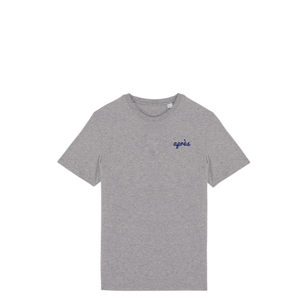 Uniseks T-shirt Après Padel Club (Navy Blue logo)