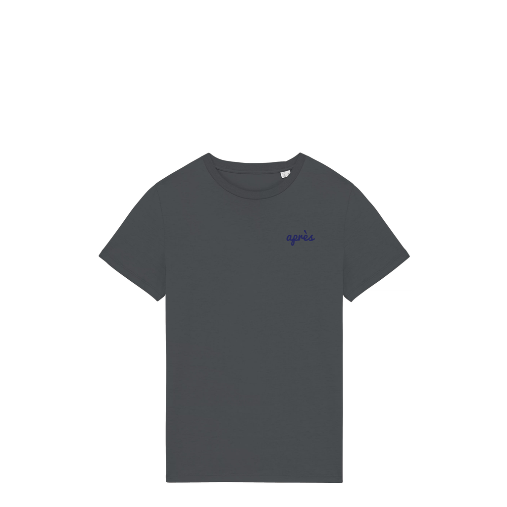 Uniseks T-shirt Après Tennis Club (Navy Blue logo)