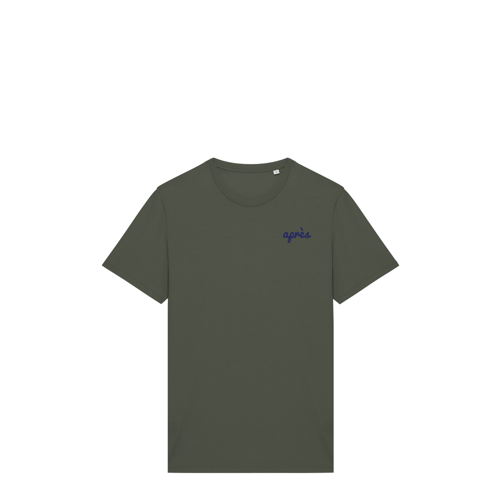 Uniseks T-shirt Après Tennis Club (Navy Blue logo)