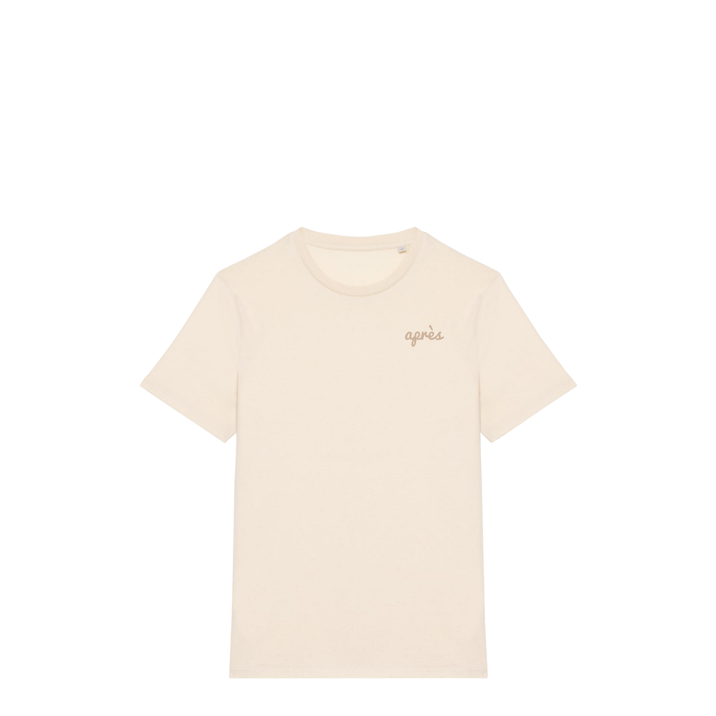 Uniseks T-shirt Après Padel Club (Off-white logo)