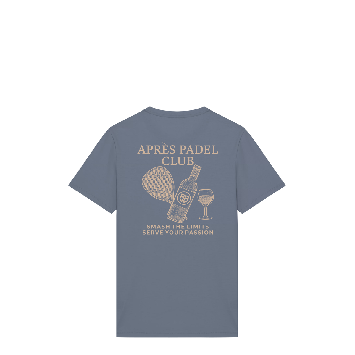 Uniseks T-shirt Après Padel Club (Off-white logo)