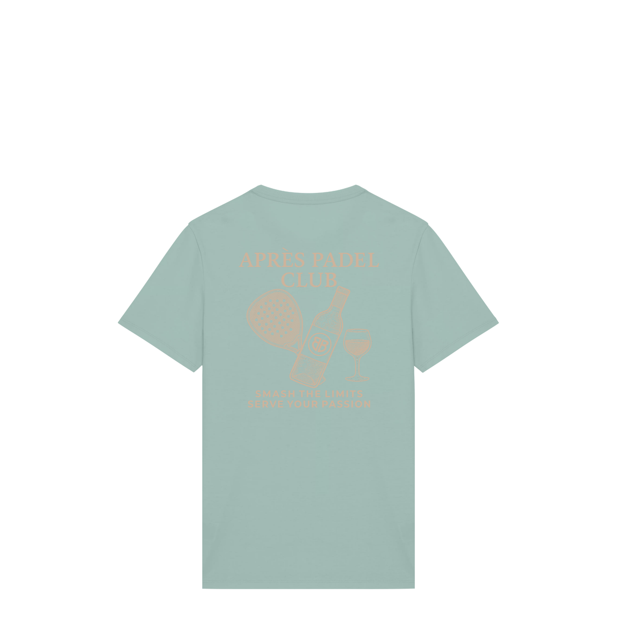 Uniseks T-shirt Après Padel Club (Off-white logo)