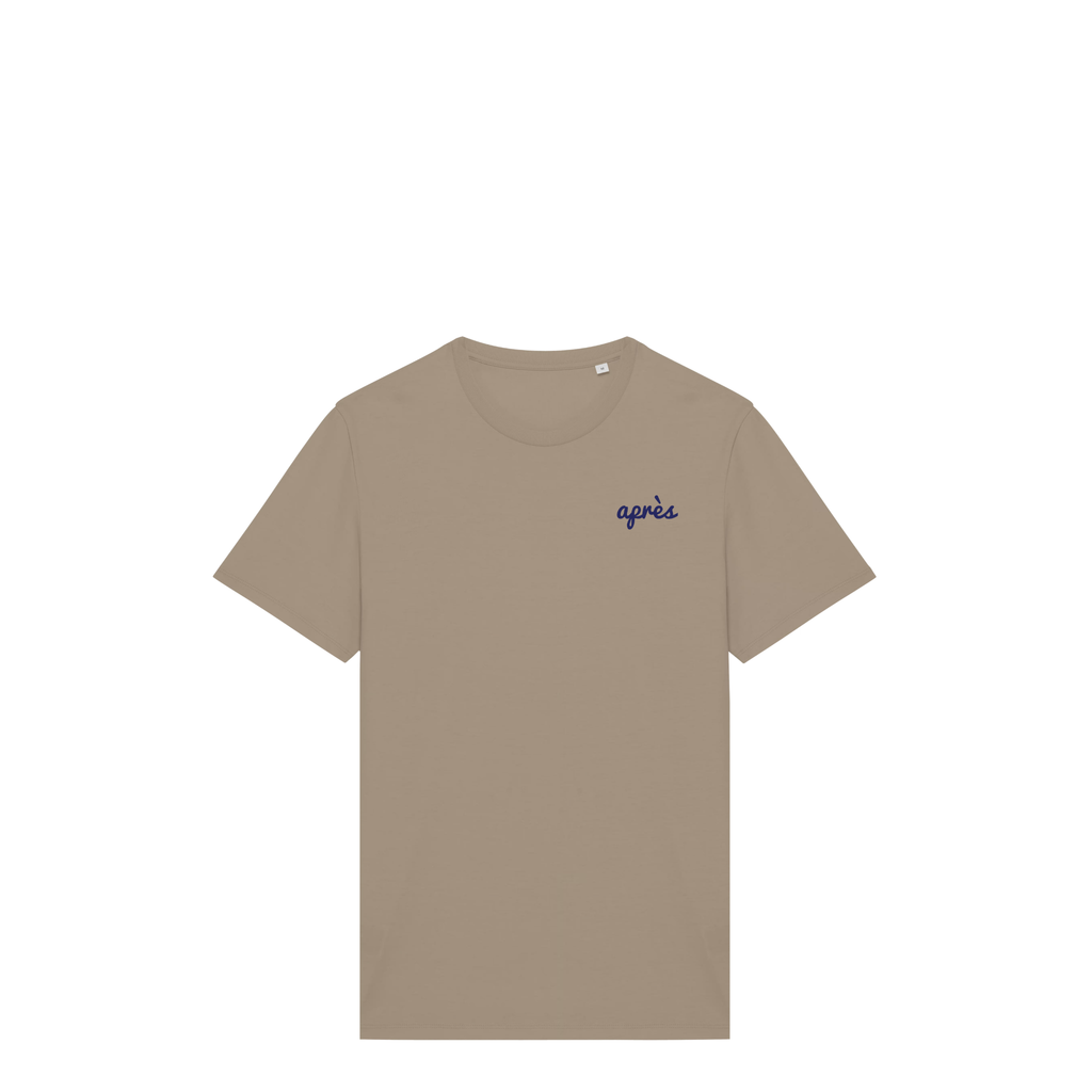 Uniseks T-shirt Après Tennis Club (Navy Blue logo)