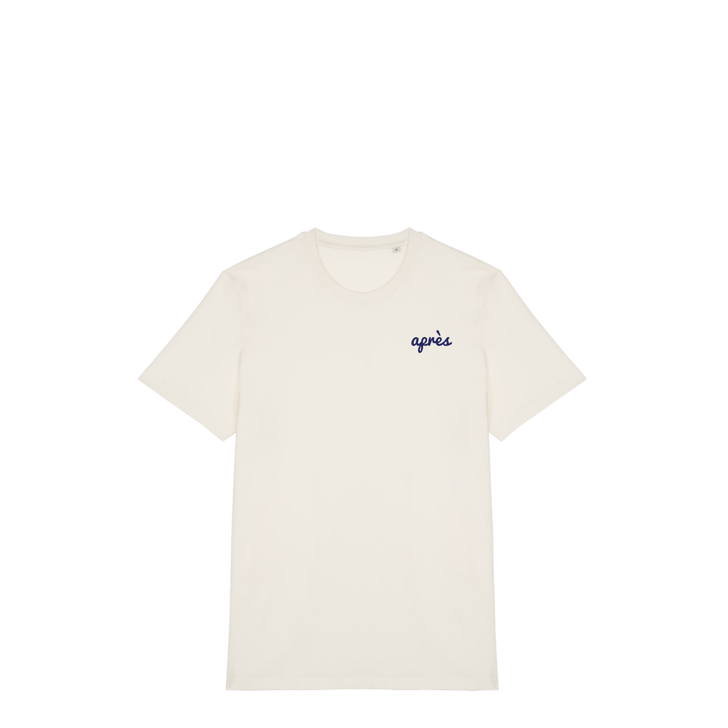 Uniseks T-shirt Après Padel Club (Navy Blue logo)
